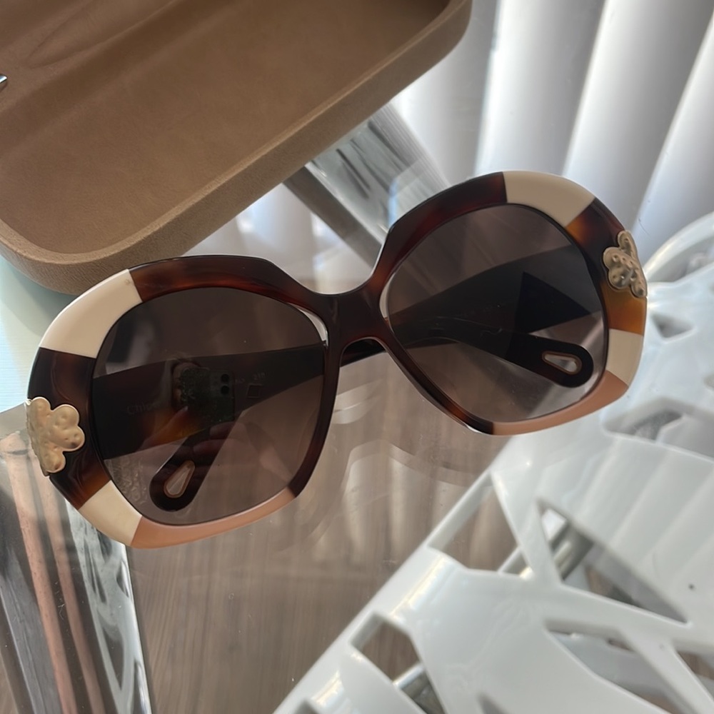 ππRare Chloe Havana patchwork sunglasses π - Picture 3 of 7
